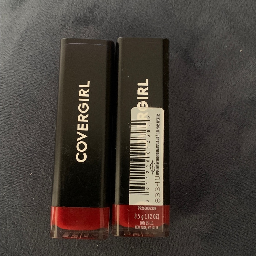 (2) COVERGIRL Bold Red Lipstick Duo